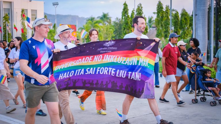 Diskursu husi Provedór Direitus Umanus no Justisa, Virgílio da Silva Guterres “Lamukan” iha Eventu Marsa Pride